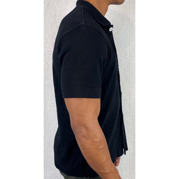 LADY WHITE CO. • Black/White Short Sleeve Button Down Shirt, S - Picture 4 of 16